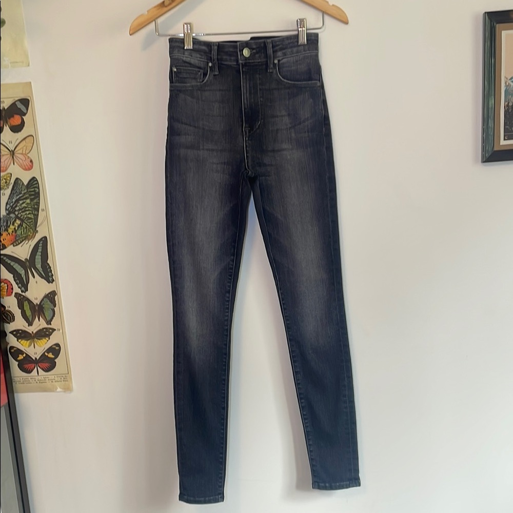 Brand New Fidelity Woman’s Black Washed Gwen High Rise Skinny Jeans in box